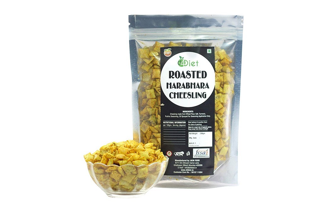 D4Diet Roasted Harabhara Cheesling    Shrink Pack  200 grams